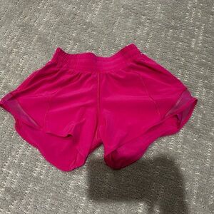 Pink Lululemon Hotty hot short